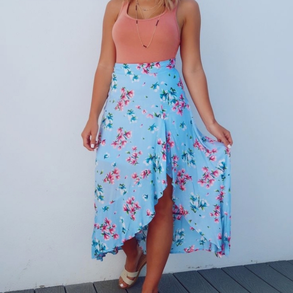 High Waisted Floral skirt